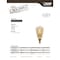 Feit Electric Feit ST15 E12 (Candelabra) Filament LED Bulb Amber Soft White 25 Watt Equivalence 1 pk ST15C/VG/LED - alternate 7
